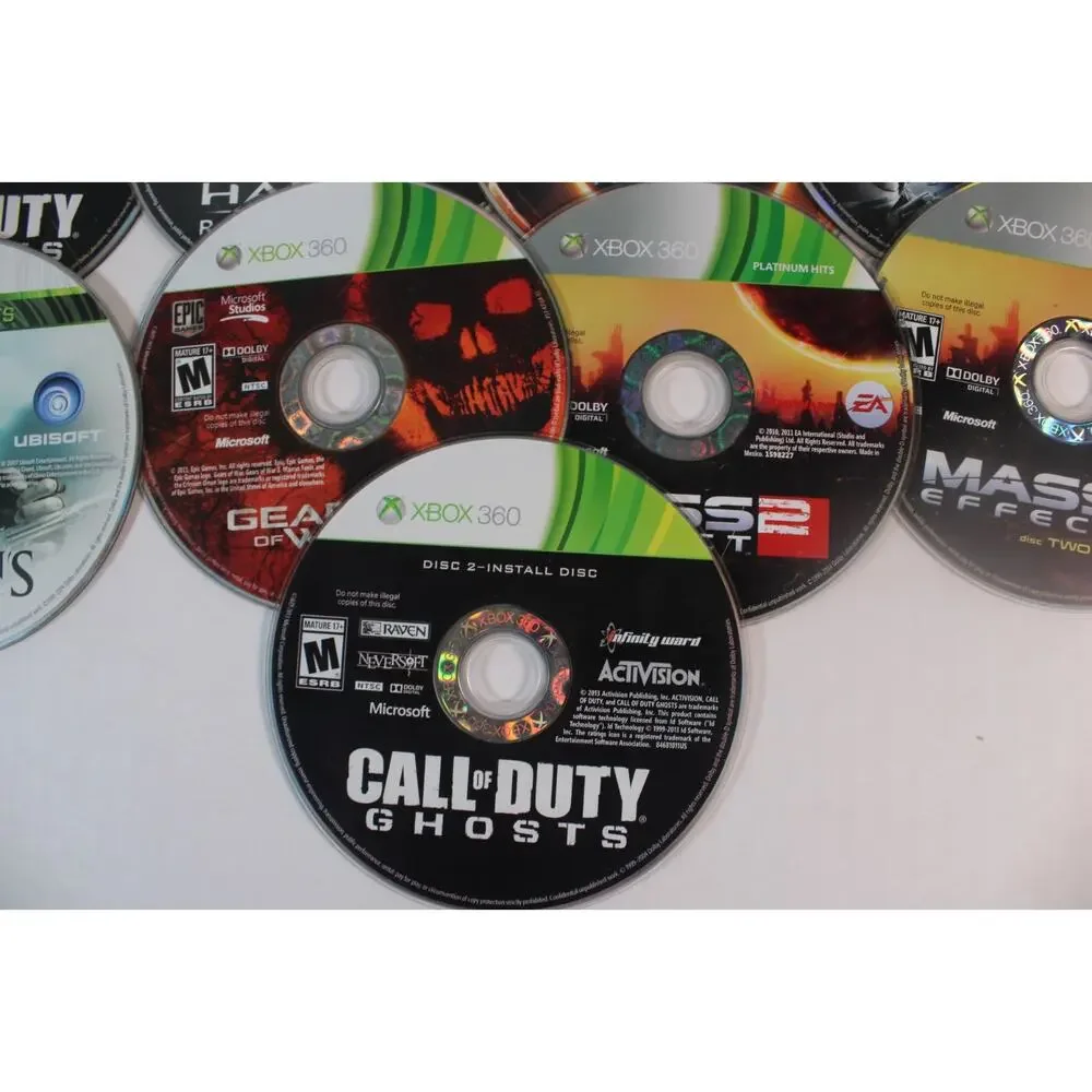 Microsoft Xbox 360 Game Bundle - Lot of 25 Games Disc only, untested 55E